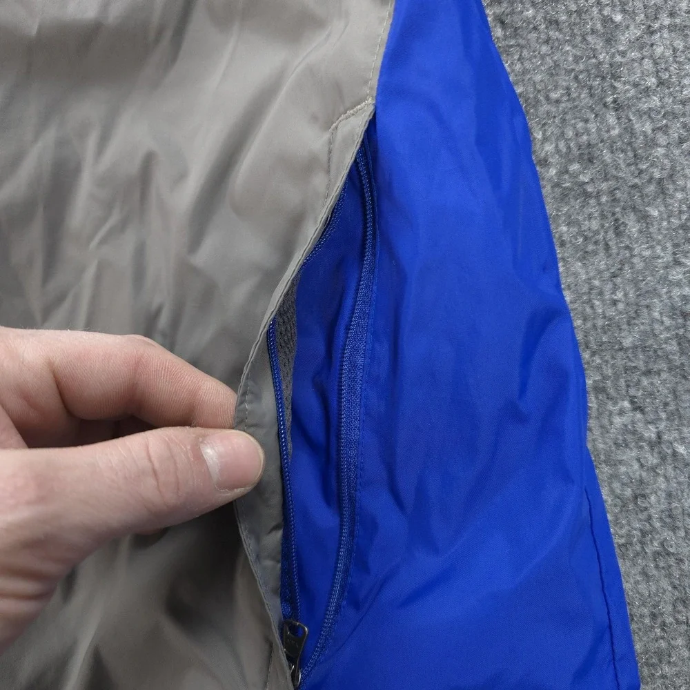 Kansas‎ Jayhawks Jacket Mens Large Gray NCAA Football Columbia Full Zip Hooded